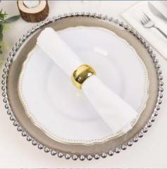 Metallic Gold Acrylic Napkin Rings