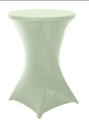 Cocktail Spandex Table Cover Plain Sage Green