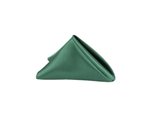 Satin Dinner Napkins Emerald Green