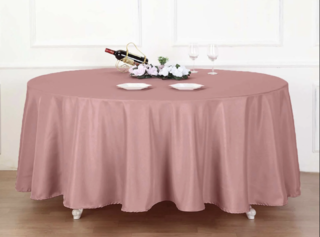 Seamless Polyester Round Dusty Rose