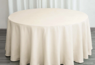 Seamless Polyester Round Beige