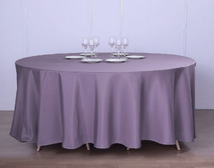 Seamless Polyester Round Amethyst