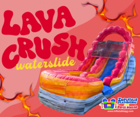 12ft Lava Crush Waterslide