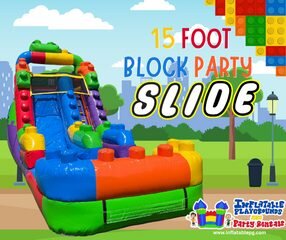 15ft Block Party Slide 