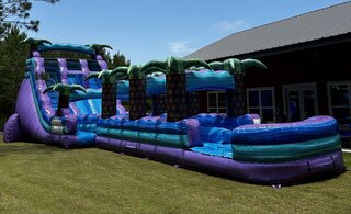 18ft Purple Rain with Slip n Slide Attachment