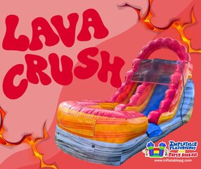 12ft Lava Crush Waterslide