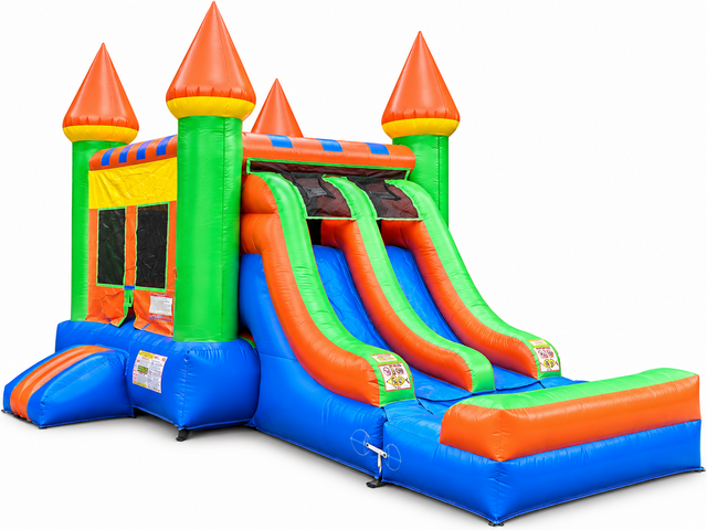 Castle Dry Slide Combo Moonwalk