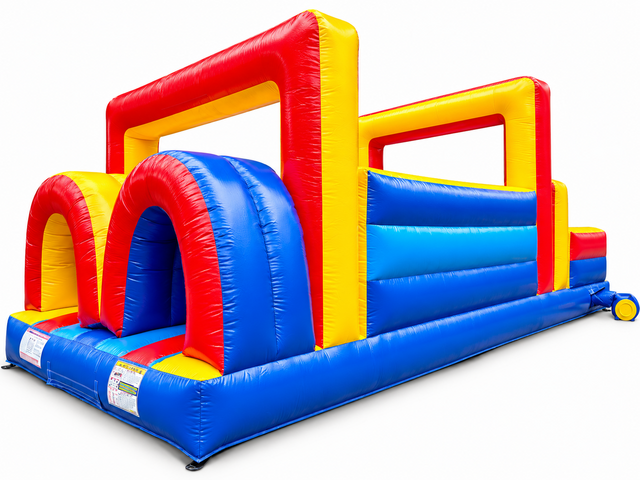 27ft Rainbow Castle Obstacle Course