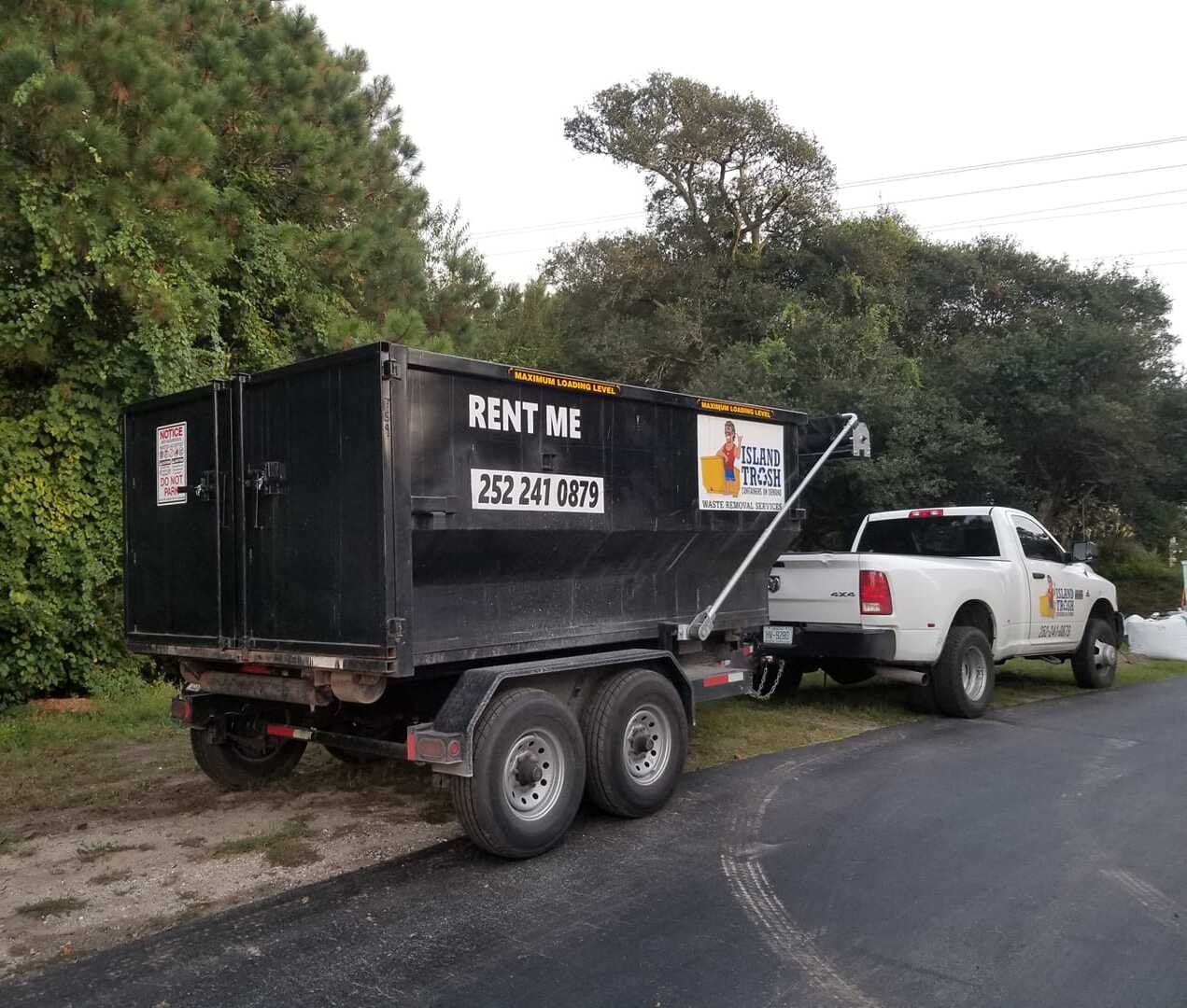 Dumpster Rental Service - Cedar Point, NC - Island Trash, Inc.