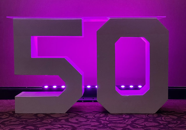Block 50 Lettering LED (At Our Facility)