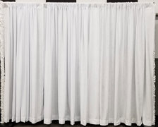 8' x 10' White Pipe and Drape (At Our Facility)