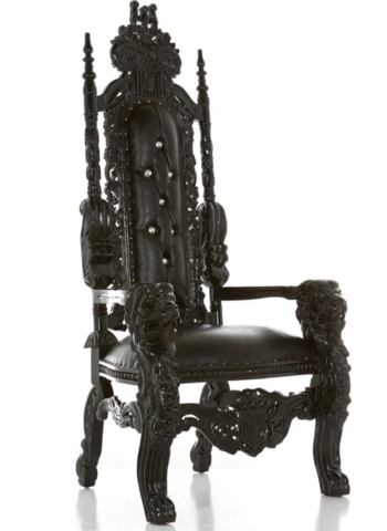 King Lion Throne Chair-Black