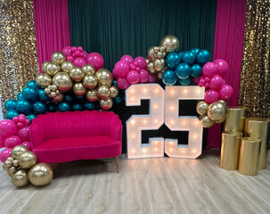Fuchsia Velvet Mini Sofa