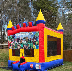 13' x 13' Color Block Bounce House