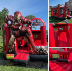 13' x 16' Ironman Dry Slide Bounce House Combo