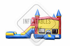 Combo Castle Red/Yellow/Blue with Straight Slide (08)