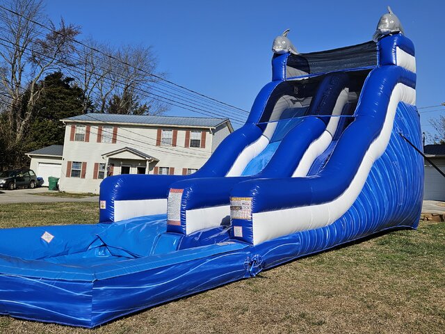 Dolphin Top 20ft Water Slide (Dry)