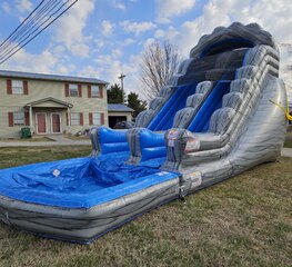 Gray Marble 18ft Water Slide (Dry)