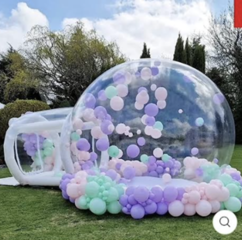 Bubble House Inflatable, Gender Reveal , smoke Balloons not included