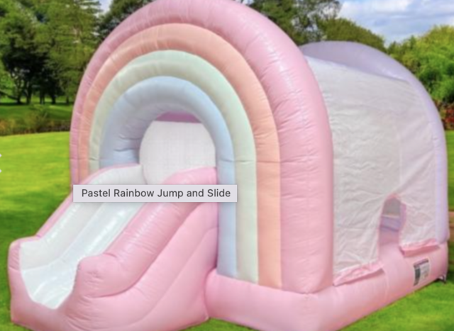  A Pastel Rainbow Jump and Slide COMBO