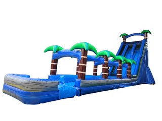 32 Blue Streak Water Slide DL double slide w slip and slide w pool 72 x 22 x 31 x