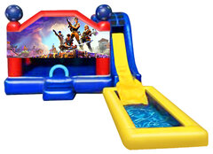 5 in 1 Obstacle Combo - Fortnite  w med pool 20x27x17