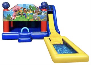 5 in 1 Obstacle Combo with Pool - Minecraft 2 Window
