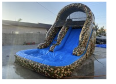 Army slide with pool 21x13x19