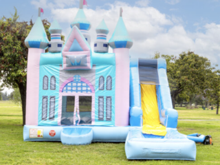   NEW SPARKLE PINK MAGIC CASTLE W MED POOL