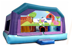 Gigantic Jump - Barnyard Pals Window 23x25x16