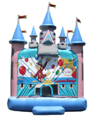 Pink Magic Castle Obstacle - Curious George  16x16x15