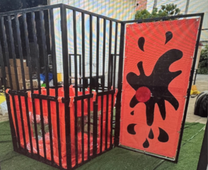 dunk tank 3 foot gate opening foldable 225 lbs max