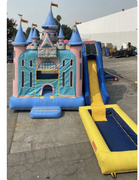 3  in 1 Obstacle combo with medium pool P ink Majic Castle  20x27