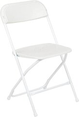 White metal chair