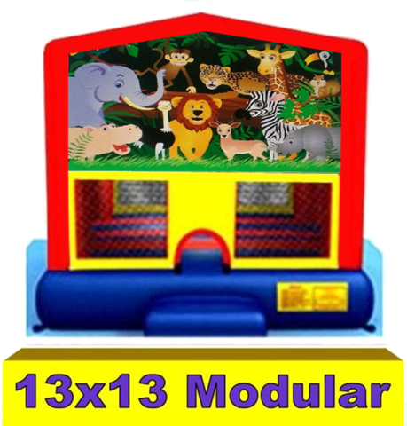 M1• Safari / Jungle Modular Jump House 13x13