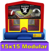 Oakland Raiders Modular Bounce House 15x15