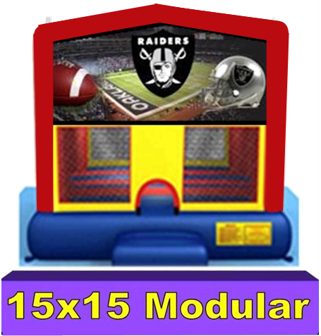 Oakland Raiders Modular Bounce House 15x15