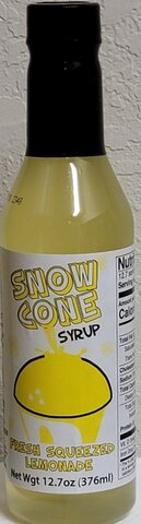 Snow Cone Fresh Squeezed Lemon