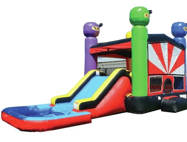 Ninja Bounce House with Pool 7