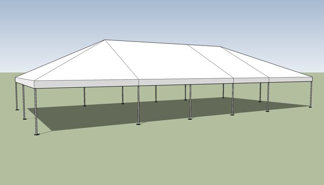 30x60 White Frame Tent