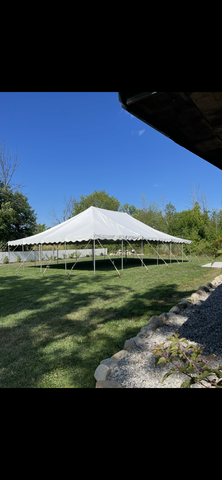 White 30x40 High Peak Tent 