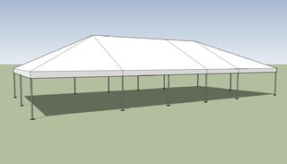 30x60 White Frame Tent