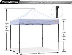  10' X 10' Pop Up Canopy Tent