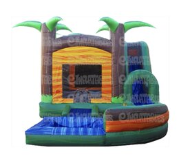 Jump N Splash Paradise Palms Water Slide & Pool Combo