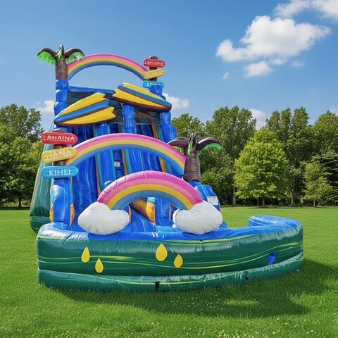 21' Paradise Plunge Dual Lane Slide