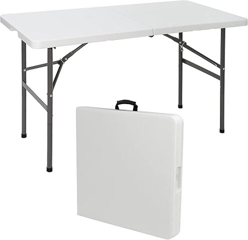 4' White Table