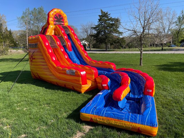 20' Fire & Ice Dual Lane Slide