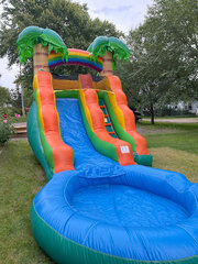 12' Orange Palm Water Slide