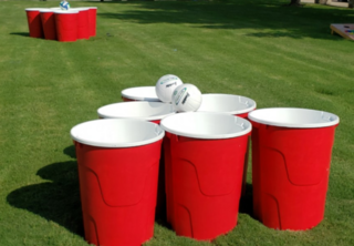 Giant yard pong