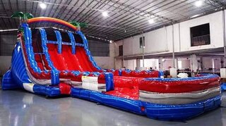 20ft triple lane Ekolu Waterslide